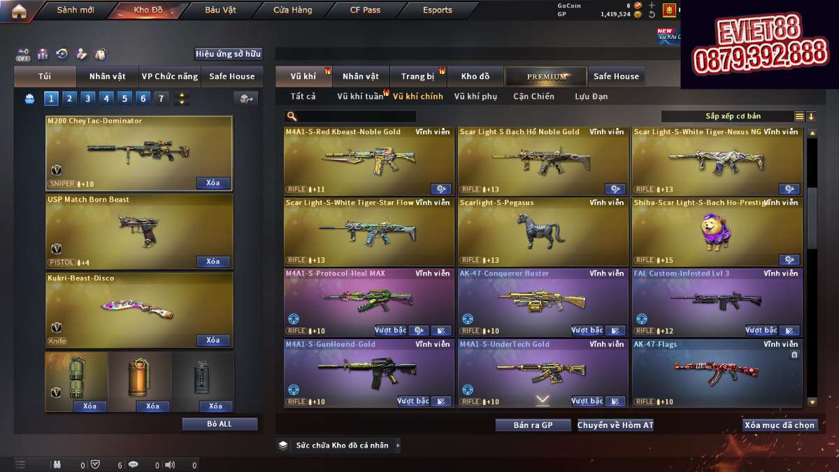 shop acc cf uy tin gia re